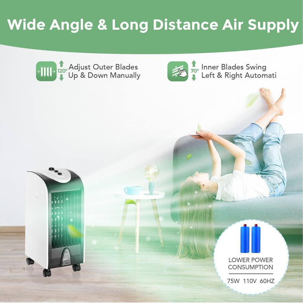 Evaporative Air Cooler Portable Cooling Fan Humidifier Home Office
