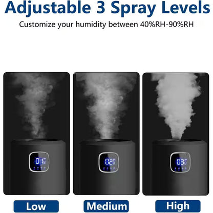 2.5 Gallon Ultrasonic Cool Mist Humidifier-Large Room Tower Air Humidifier, Quiet Operation and Adjustable Mist (Black)
