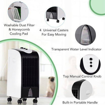 Evaporative Air Cooler Portable Cooling Fan Humidifier Home Office