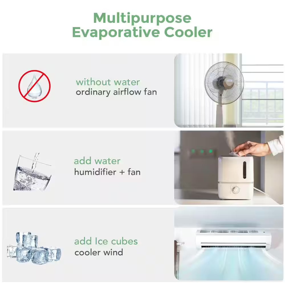 Evaporative Air Cooler Portable Cooling Fan Humidifier Home Office