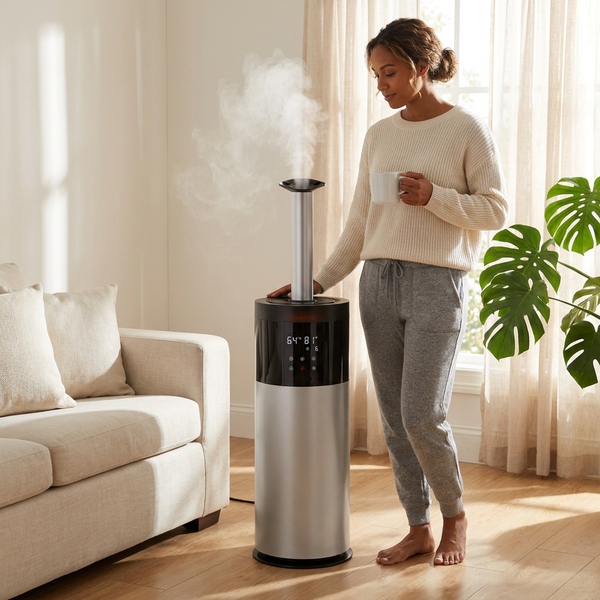 Ultrasonic Cool Mist Humidifier Built for Whole House Coverage, 16L Capacity, 2000 Sq Ft, Bedroom Safe