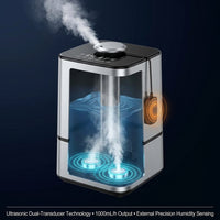 Humidifier Large Room, 16L/4.2Gal Whole House Humidifiers for Home 2000 Sq.Ft, Ultrasonic Cool Mist Humidifier for Bedroom, Plants, Baby — How It Works