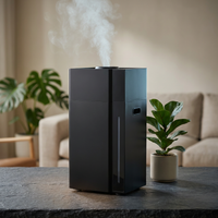 Humidifier Large Room, Large Humidifiers for Home, Whole House | Cool & Warm Mist, 5.3Gal/20L Capacity, Cover 1500 Sq Ft, Auto Humidity Control, for Whole Home Bedroom Plants Office, Black — Studio Shot