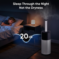 Ultrasonic Cool Mist Humidifier Built for Whole House Coverage, 16L Capacity, 2000 Sq Ft, Bedroom Safe
